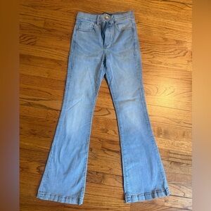 Express Light Blue Flare Jeans